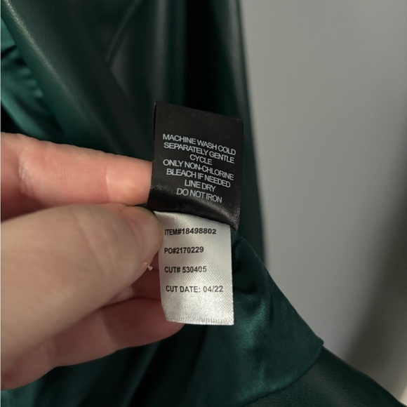 Torrid Women's Green Faux Leather Moto Jacket - Picture 12 of 12